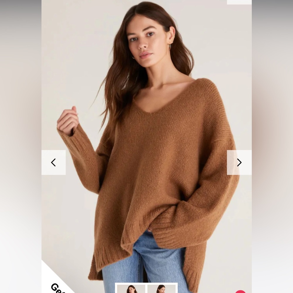 Z supply weekender v neck sweater NWT